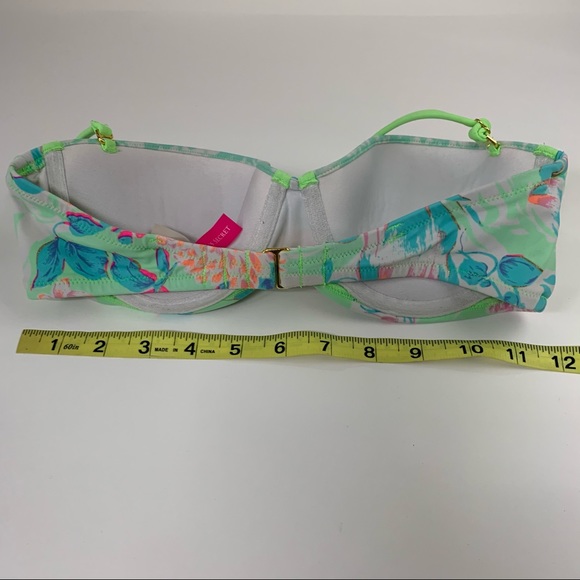 Victorias Secret Bikini Top 34C Flirt Bandeau Blue - Picture 4 of 7